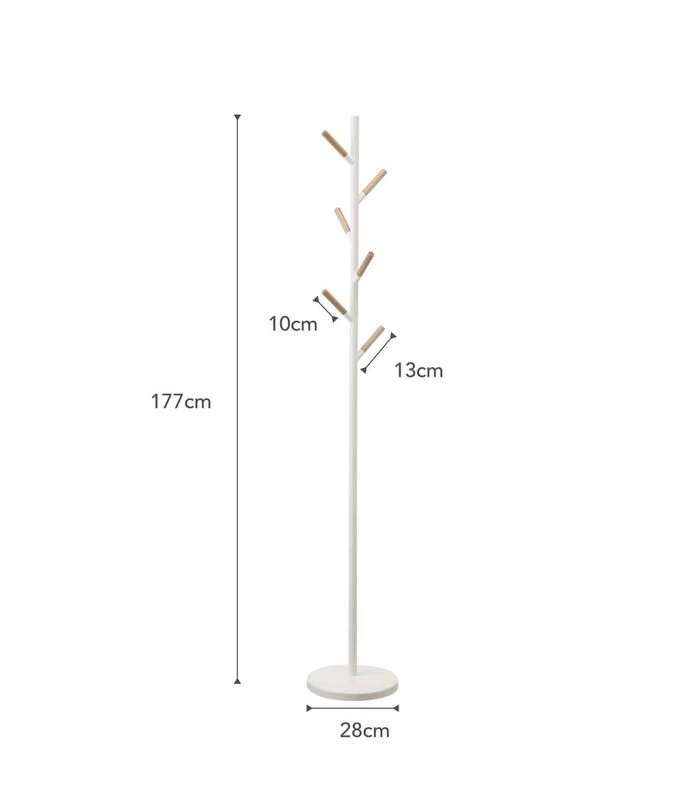 Yamazaki Plain Pole Hanger - White 7 Yamazaki Plain Pole Hanger - White - Afbeelding 5