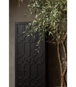 BePureHome Bequest Hoge Kast - Hout - Zwart - 210x60x40 -Meubilair Verkoop 01f9e0cce7d141afabf895894ff5124a