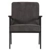 WOOOD Sally Fauteuil - Ribstof - Antraciet - 87x65x82 -Meubilair Verkoop 03285436aaa3468ca03d95d5cec7beb3