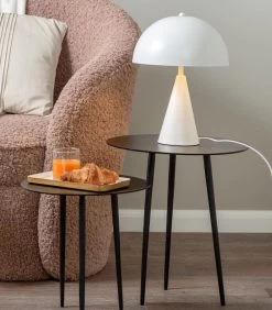 Leitmotiv Bijzettafel Supreme - Zwart - Ø42,5cm -Meubilair Verkoop 03c2ee28b3404a9dac8f2922a1f70821