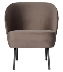 BePureHome Vogue Fauteuil - Velvet - Nougat - 69x57x70