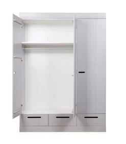 WOOOD Connect Kast 3-Deurs Met Lade - Grenen - Betongrijs - 195x140x53 8 WOOOD Connect Kast 3-Deurs Met Lade - Grenen - Betongrijs - 195x140x53 -Meubilair Verkoop 06365f04b4d744d38517ad83e64e5197