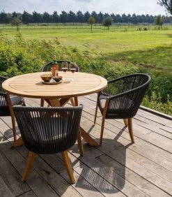 Tuintafel Java - Teak - Naturel - 76x130x130 -Meubilair Verkoop 0994caf104f04e21a6526ea06178b9e7