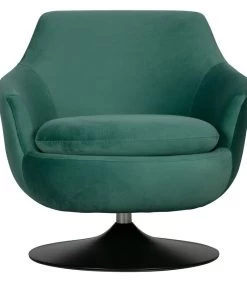 Exclusive Jada Draaifauteuil - Velvet - Teal - 78x79x82