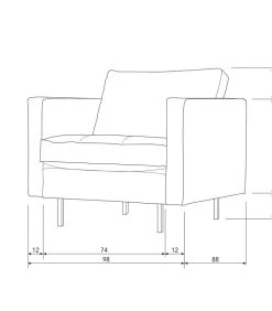 BePureHome Rodeo Classic Fauteuil - Recycle Leer - Army - 83x98x88 -Meubilair Verkoop 0afe1b201c78430f8e97ebaa21af0d28