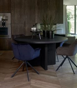 Eetkamerstoel Met Armleuning - Carnaby Dining Armchair - Velvet - Blauw -Meubilair Verkoop 0b4a258e66354115879a2cc291a88f7d