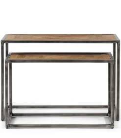 Bijzettafel Set Van 2 - Le Bar American End Table - Grijs