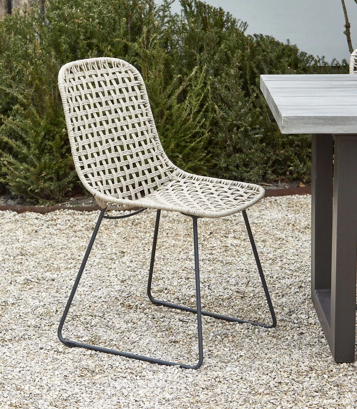 Tuinstoel Zonder Armleuning - Jakarta Outdoor Dining Chair - Bruin 4 Tuinstoel Zonder Armleuning - Jakarta Outdoor Dining Chair - Bruin - Afbeelding 2