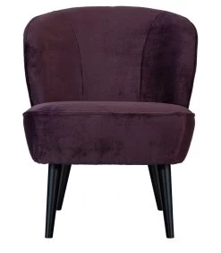 WOOOD Fauteuil Sara - Polyester - Aubergine - 71x59x70 -Meubilair Verkoop 1d6897531748402c85ed82afaee1ac6f