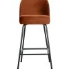 BePureHome Barstoel Vogue - Fluweel - Roest - 89x50x55 -Meubilair Verkoop 1fe3d319563a4fa2853979af5be6659a