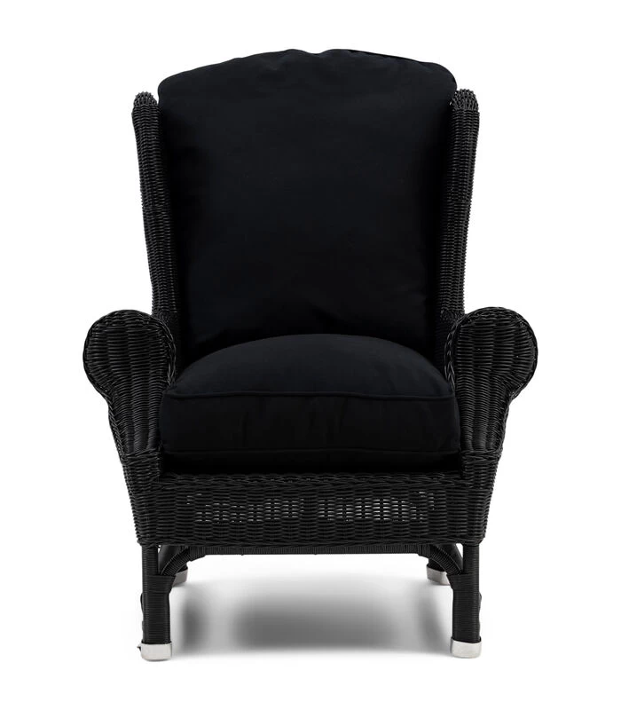 Chaise à Oreilles D'extérieur Nicolas,noire 3 Chaise à Oreilles D'extérieur Nicolas,noire