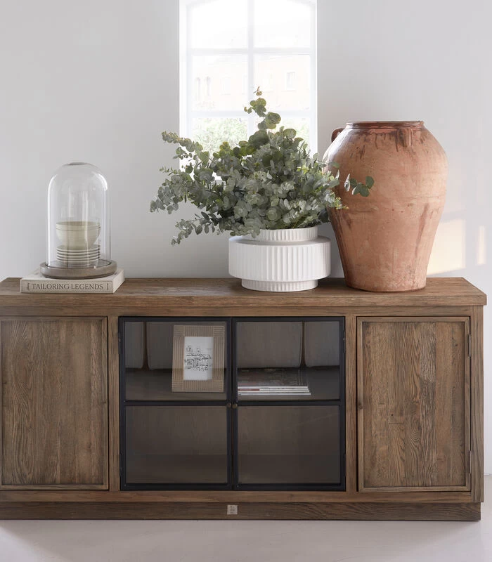 Dressoir Opbergkast Groot Dressoir - Eikenhout Gereclyed - Bruin 4 Dressoir Opbergkast Groot Dressoir - Eikenhout Gereclyed - Bruin - Afbeelding 2