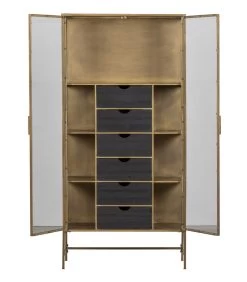 Exclusive Kayaz Vitrinekast - Metaal - Brass - 187x90x40 11 Exclusive Kayaz Vitrinekast - Metaal - Brass - 187x90x40 -Meubilair Verkoop 20ca9496ad354fca961b6661b31650c0
