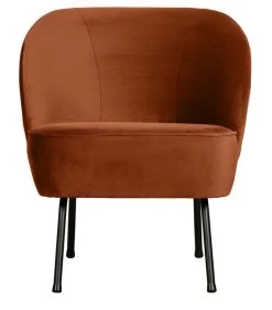 BePureHome Vogue Fauteuil - Fluweel - Roest - 69x57x70