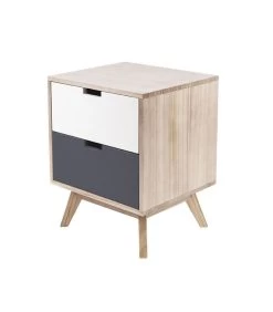 Leitmotiv Ladekast Snap Wood - Met 2 Lades - 42x36x51cm -Meubilair Verkoop 234c432efbed453e99db27e985e181da