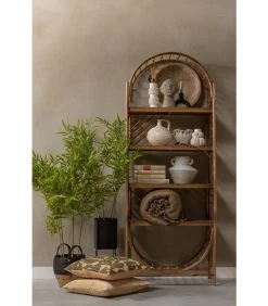 Orient Open Kast - Bamboe - Naturel - 170x65x35 -Meubilair Verkoop 2381355c4a3f4ca6aa852d19901cff0a