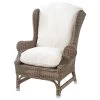 Tuinstoel Met Kussen - Nicolas Outdoor Wing Chair - Bruin