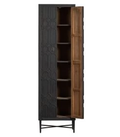 BePureHome Bequest Hoge Kast - Hout - Zwart - 210x60x40 -Meubilair Verkoop 24c3b3db23ce4b48bb245749bfbc2ff3