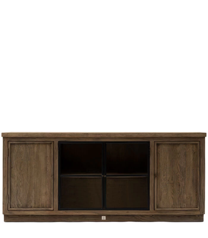 Dressoir Opbergkast Groot Dressoir - Eikenhout Gereclyed - Bruin 3 Dressoir Opbergkast Groot Dressoir - Eikenhout Gereclyed - Bruin