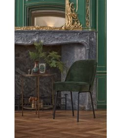 BePureHome Vogue Eetkamerstoel - Fluweel - Onyx - Set Van 2 -Meubilair Verkoop 2905fd90bdec4e82a49dabf35b38dc70
