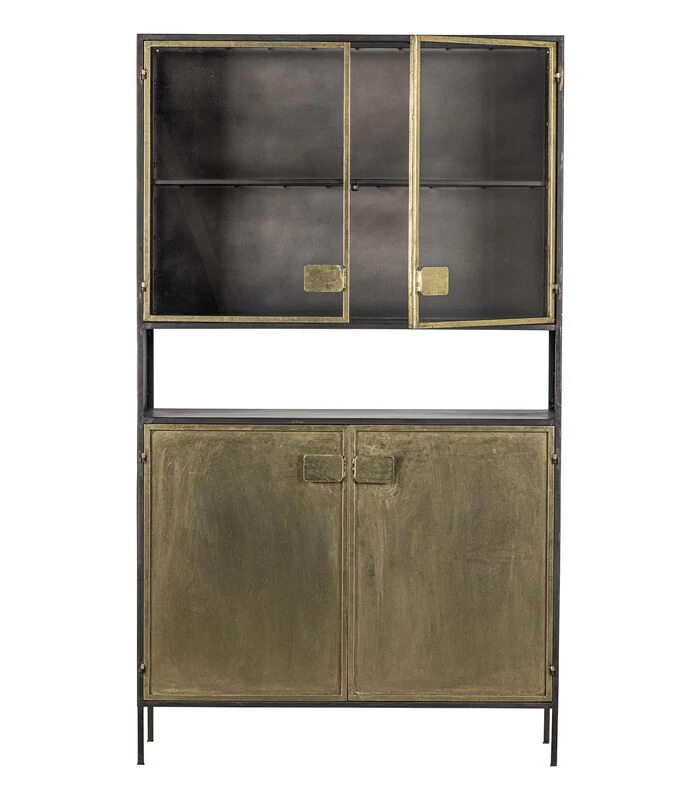 BePureHome Pack Vitrinekast - Metaal - Antique Brass- 190x110x38 6 BePureHome Pack Vitrinekast - Metaal - Antique Brass- 190x110x38 - Afbeelding 4