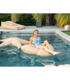 Drijvende XL-buitenpoef Zeestervorm Raffia-effect -Meubilair Verkoop 2e597d46b393471fbb81edae8db8922f