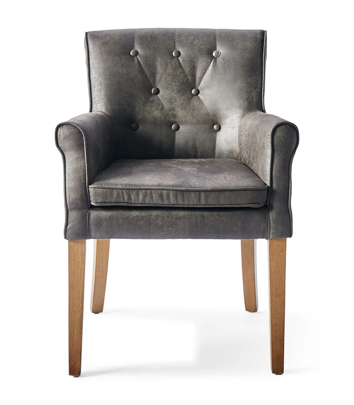 Eetkamerstoel Met Armleuning - La Scala Dining Armchair - Bruin 3 Eetkamerstoel Met Armleuning - La Scala Dining Armchair - Bruin