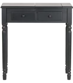 WOOOD Romy Hal/kaptafel - Hout - Zwart - 78x75x38 -Meubilair Verkoop 2fe1837ba071440a97e51d9281ed04ee