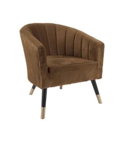 Leitmotiv Stoel Royal - Velvet Chocolade Bruin - 70x71x80cm -Meubilair Verkoop 330e3e9e6844419fb3e167a99db29d29