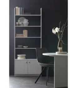 WOOOD Boekenkast Madu - Grenen - Wolkengrijs - 200x80x35 -Meubilair Verkoop 339ea69f98af416cb214f669a8798077