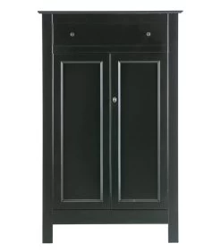 WOOOD Eva Meidenkast - Grenen Geborsteld - Zwart - 150x93x40