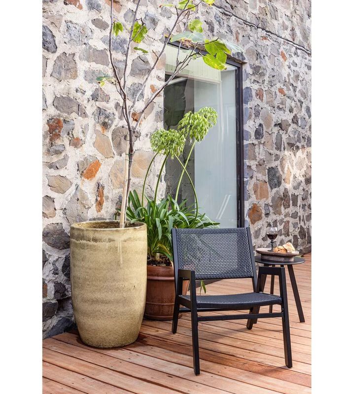 WOOOD Pem Fauteuil Met Armleuning - Aluminium - Zwart - 75x62x78 4 WOOOD Pem Fauteuil Met Armleuning - Aluminium - Zwart - 75x62x78 - Afbeelding 2