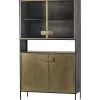 BePureHome Pack Vitrinekast - Metaal - Antique Brass- 190x110x38 -Meubilair Verkoop 34f170168eb9429691a14dddc776a8e5