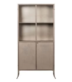 BePureHome Fossil Vitrinekast - Metaal - Champagne - 180x95x38 -Meubilair Verkoop 3741944d003e4a5a928b4c3681ca1f69