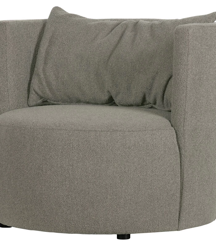 VTwonen Explore Fauteuil - Boucle - Grijs - 81x96x92 4 VTwonen Explore Fauteuil - Boucle - Grijs - 81x96x92 - Afbeelding 2