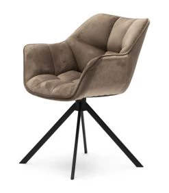 Eetkamerstoel Met Armleuning - Carnaby Dining Armchair - Velvet - Goud -Meubilair Verkoop 38ee258a1cd449da9364ced852775b5b