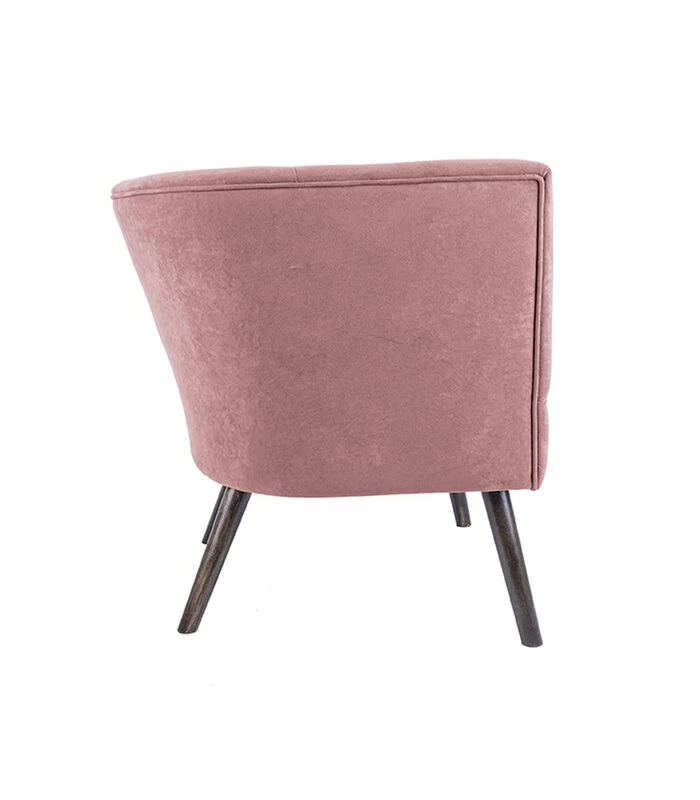 Leitmotiv Stoel Explicit - Suede Look Roze - 74x71x74cm 5 Leitmotiv Stoel Explicit - Suede Look Roze - 74x71x74cm - Afbeelding 3