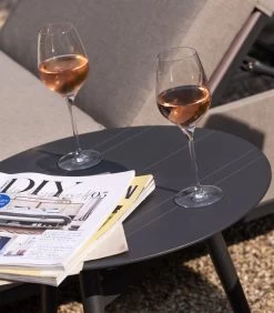 Bijzettafel Binnen/Buiten Tulip - Aluminium - Antraciet - 45x50x50 -Meubilair Verkoop 39f52fd0526743898972a4f0e201c213