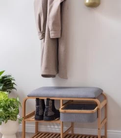 Leitmotiv Bank Dure - Bruin - 69,5x30x45 Cm -Meubilair Verkoop 3ad253b790dd4d1b8dd95dc626651597