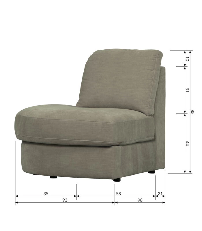 VTwonen Family 1-Zits Element Ronde Hoek Links - Grijs - 85x93x98 5 VTwonen Family 1-Zits Element Ronde Hoek Links - Grijs - 85x93x98 - Afbeelding 3