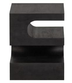 Exclusive Toma Bijzettafel - Mangohout - Zwart - 50x40x40 -Meubilair Verkoop 3dbd5ddef50744919ef0ae03e1662a1a