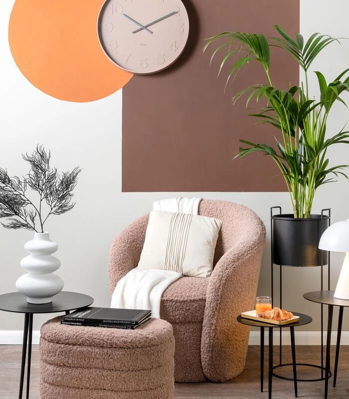 Leitmotiv Stoel Cuddly - Bruin - 70x73x82 Cm 4 Leitmotiv Stoel Cuddly - Bruin - 70x73x82 Cm - Afbeelding 2