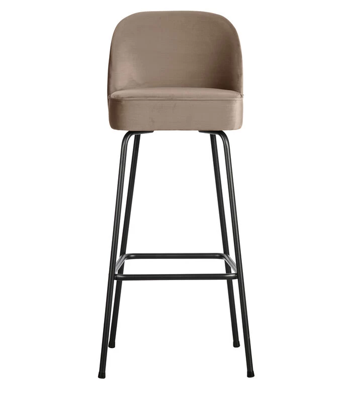 BePureHome Vogue Barstoel - Fluweel - Khaki - 103x50x55 3 BePureHome Vogue Barstoel - Fluweel - Khaki - 103x50x55