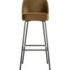 BePureHome Vogue Barstoel - Fluweel - Honing Geel - 103x50x55 -Meubilair Verkoop 40ad989db9b445b3a44505a7db281140