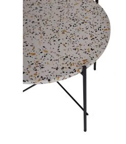 Exclusive Vayen Bijzettafel - Terrazzo - Grijs - 49x63x63 -Meubilair Verkoop 4153551f2cc2428aa3ee6264608d9bac