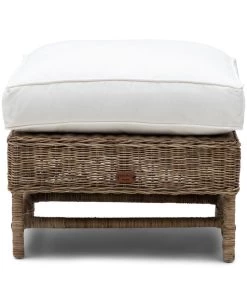 Poef - Hocker - Nicolas Wing Chair Voetenbankje - Bruin