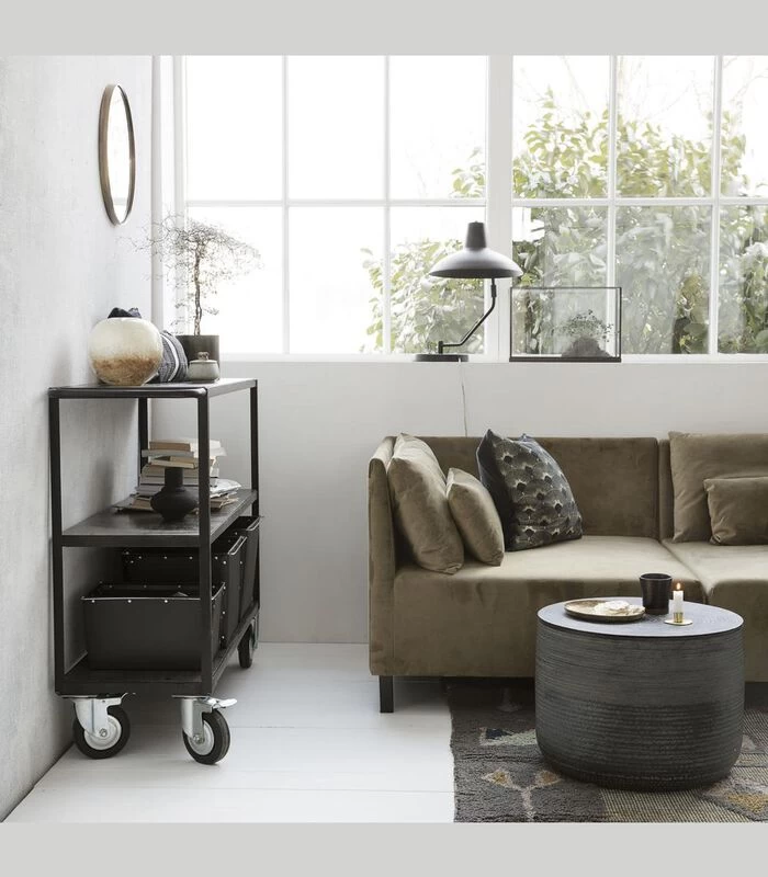 House Doctor Trolley Met 4 Wielen - Zwart 4 House Doctor Trolley Met 4 Wielen - Zwart - Afbeelding 2