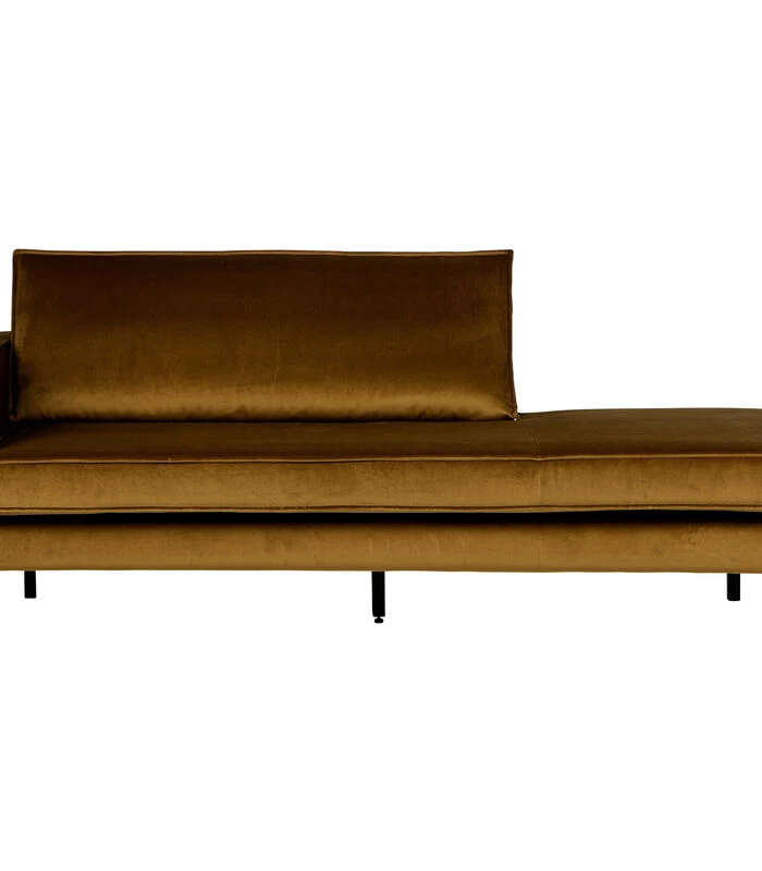 BePureHome Rodeo Daybed Links - Velvet - Honing Geel - 85x203x86 2 BePureHome Rodeo Daybed Links - Velvet - Honing Geel - 85x203x86