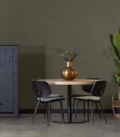 WOOOD Tablo Ronde Poot - Metaal - Zwart - 73x64x64 -Meubilair Verkoop 43dc23f06ccc464a931291586b87176f