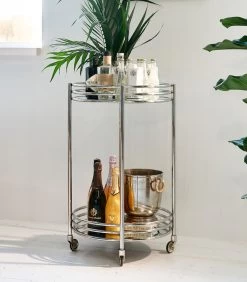 Keukentrolley - Drankbar - L'Hotel Bar Trolley - Zilver -Meubilair Verkoop 4596ecd05d6d4a7fb2bece7e247613af